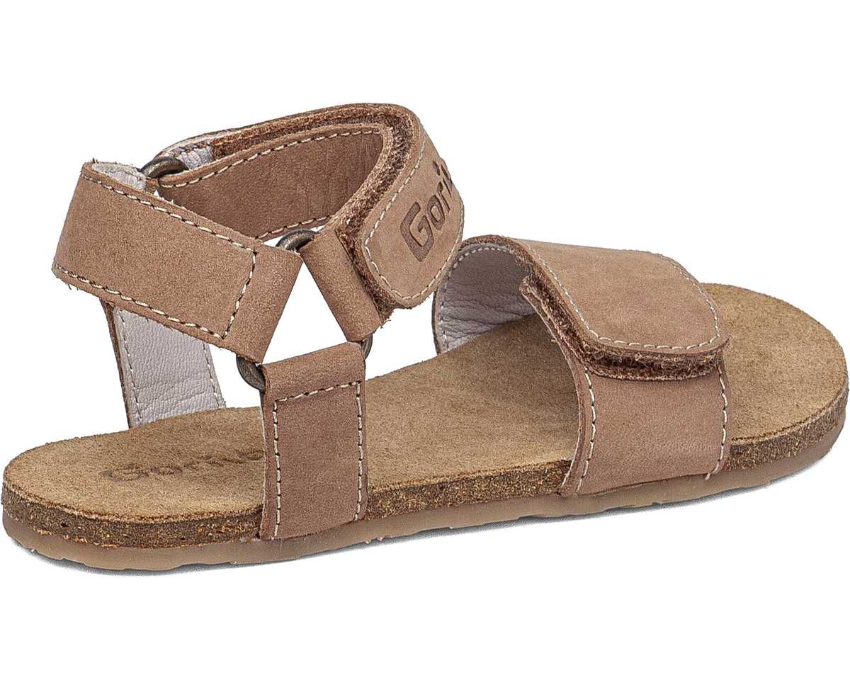 SANDALIA BAREFOOT CON VELCRO BIOS MARRÓN (T.24 - 38) - GORILA - GARÓS