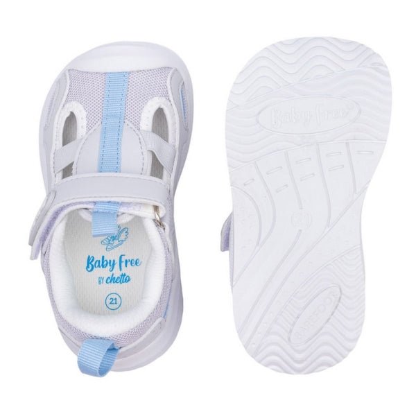 SANDALIA BAREFOOT DEPORTIVA INFANTIL 1126012 GRIS - CHETTO - GARÓS