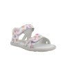 SANDALIA BAREFOOT INFANTIL 1416933 PIEL BLANCA Y ROSA CORAZONES - PRIMIGI - GARÓS