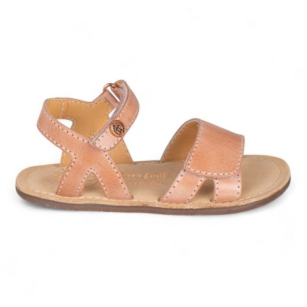 SANDALIA BAREFOOT INFANTIL CON VELCRO 1126020 PIEL ROSA - CHETTO - GARÓS