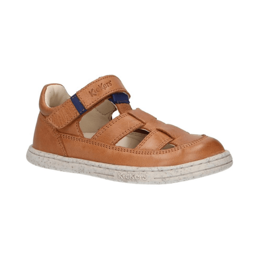 SANDALIA BAREFOOT KICKERS TRACTUS PIEL MARRÓN - GARÓS