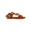 SANDALIA BAREFOOT MUJER CON TIRAS N5685 SATYA NOBUCK MARRÓN - EL NATURALISTA - GARÓS
