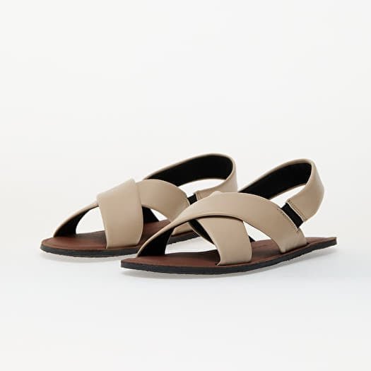 SANDALIA BAREFOOT MUJER VERONA VEGANO BEIGE - GROUNDIES - GARÓS