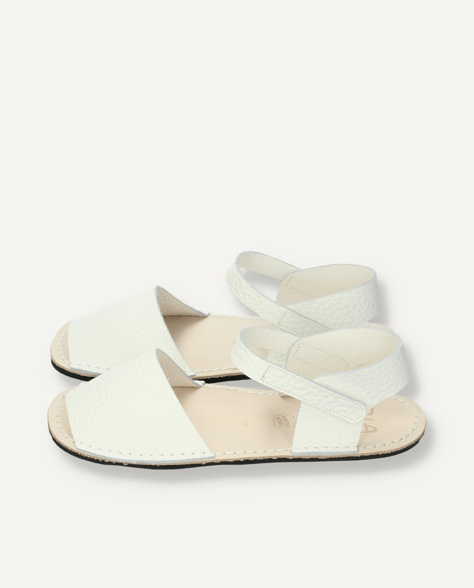 sandalia barefoot ria menorquina adulto nirvana blanco - garós