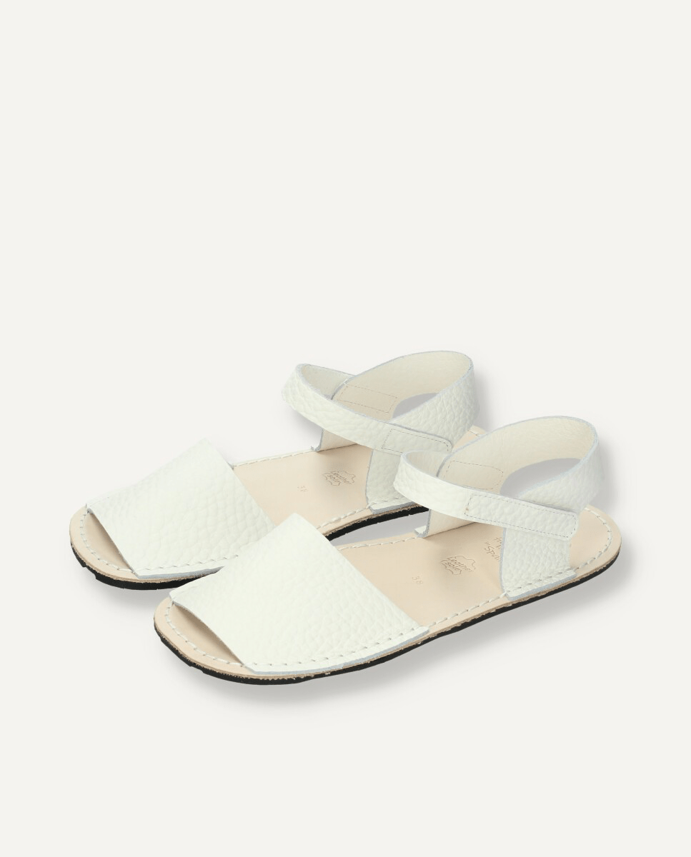 sandalia barefoot ria menorquina junior nirvana blanco - garós