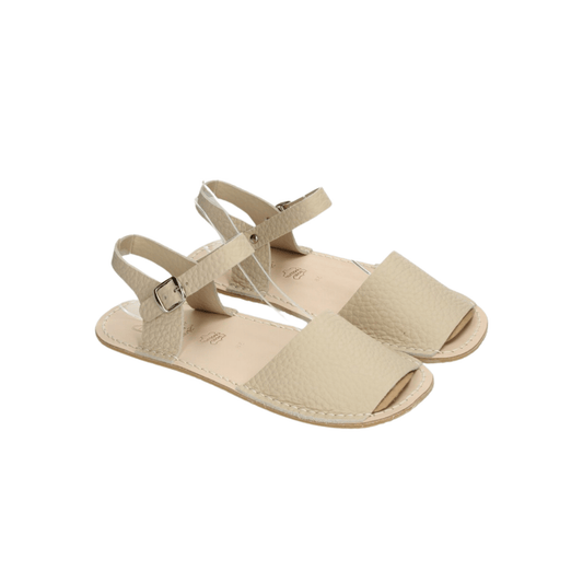SANDALIA BAREFOOT RIA MENORQUINA JUNIOR NIRVANA S1 BEIGE SAHARA - GARÓS