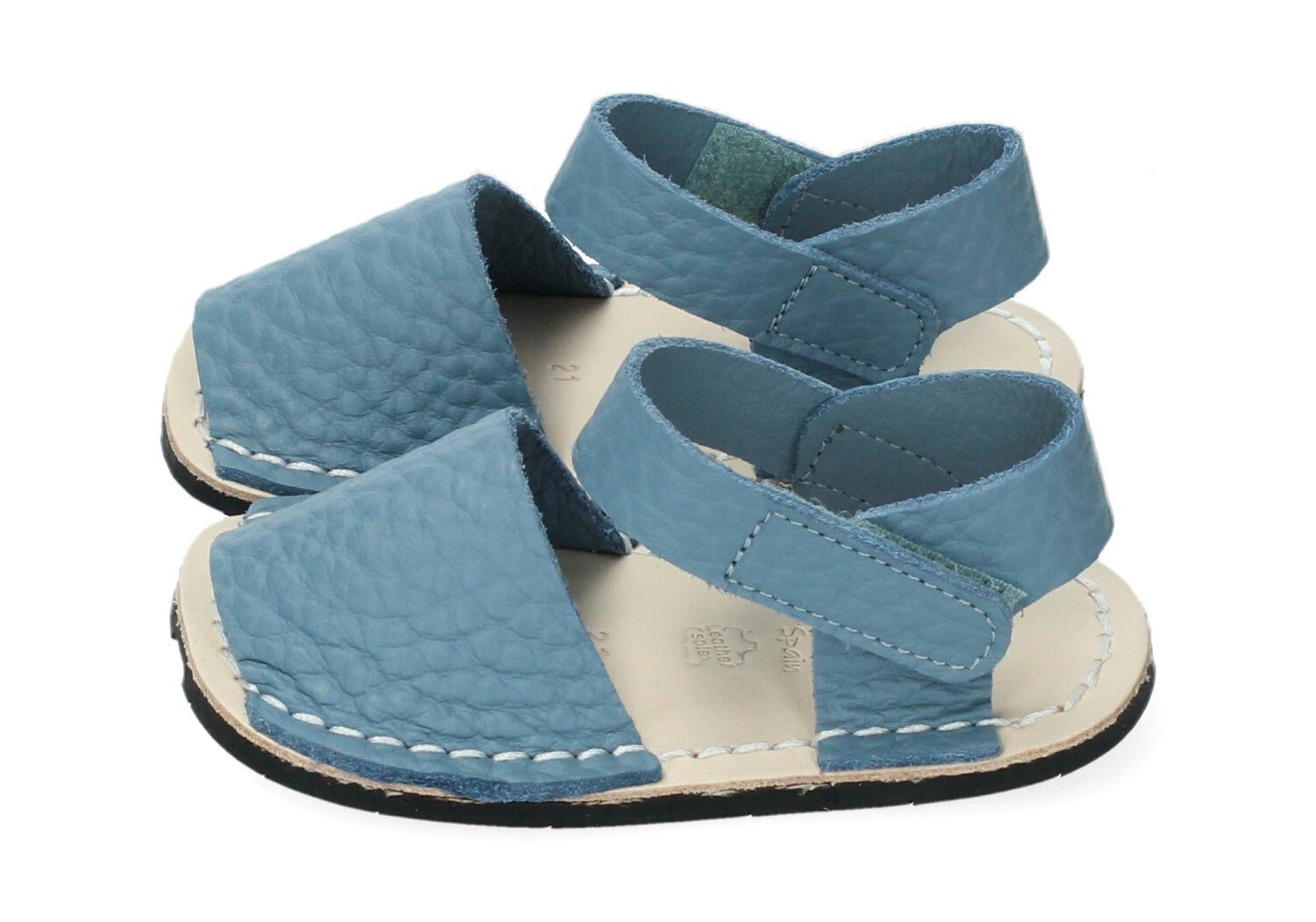 sandalia barefoot ria menorquina mini nirvana azul eden - garós