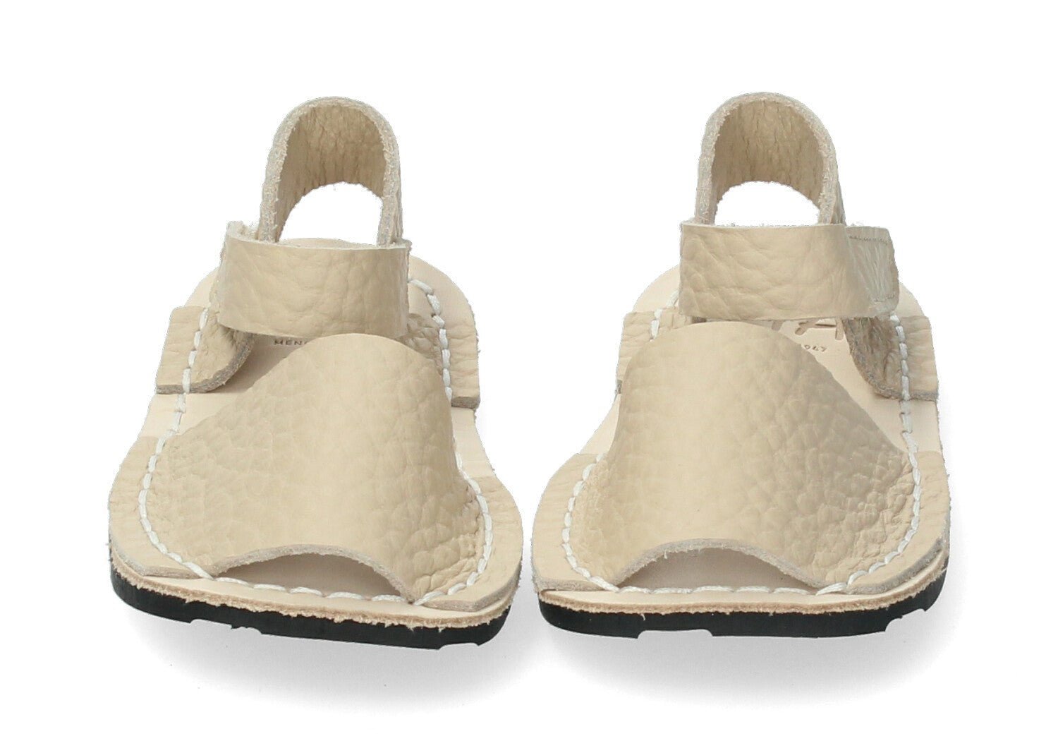 sandalia barefoot ria menorquina mini nirvana beige sahara - garós