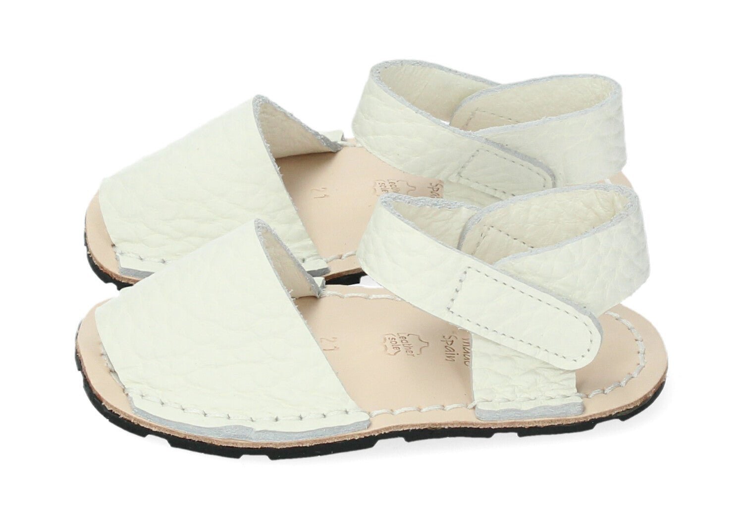 sandalia barefoot ria menorquina mini nirvana blanco - garós