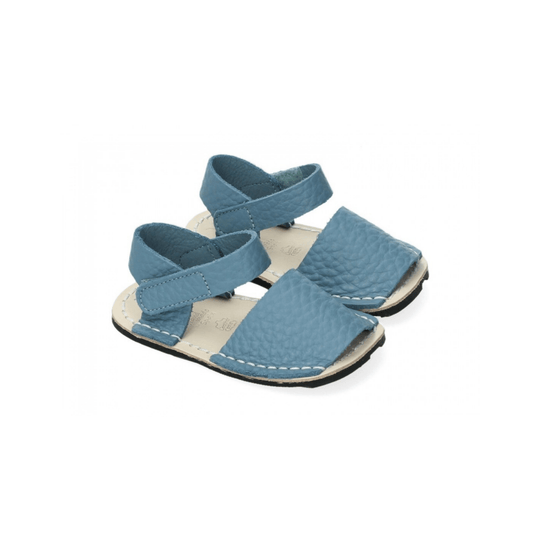 SANDALIA BAREFOOT RIA MENORQUINA MINI NIRVANA S0 AZUL EDEN - GARÓS