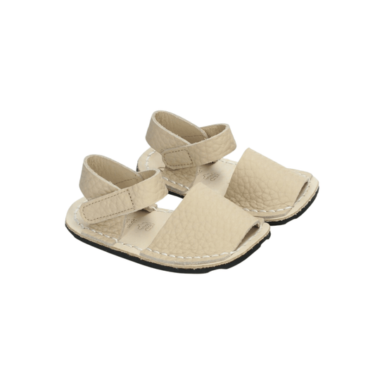 SANDALIA BAREFOOT RIA MENORQUINA MINI NIRVANA S0 BEIGE SAHARA - GARÓS