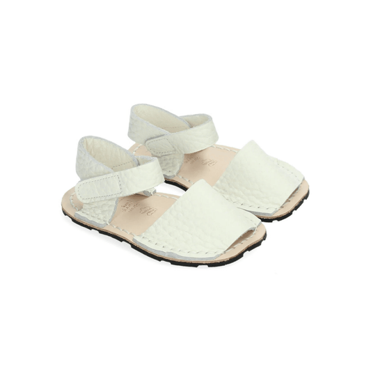 SANDALIA BAREFOOT RIA MENORQUINA MINI NIRVANA S0 BLANCO - GARÓS