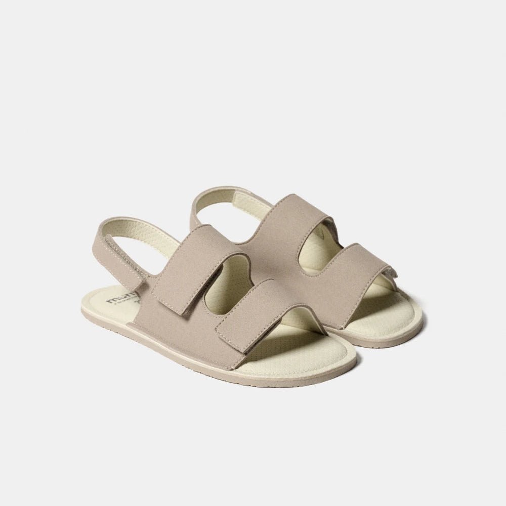 SANDALIA BAREFOOT RIO JUNIOR TAUPE GRIS - MURIS - GARÓS