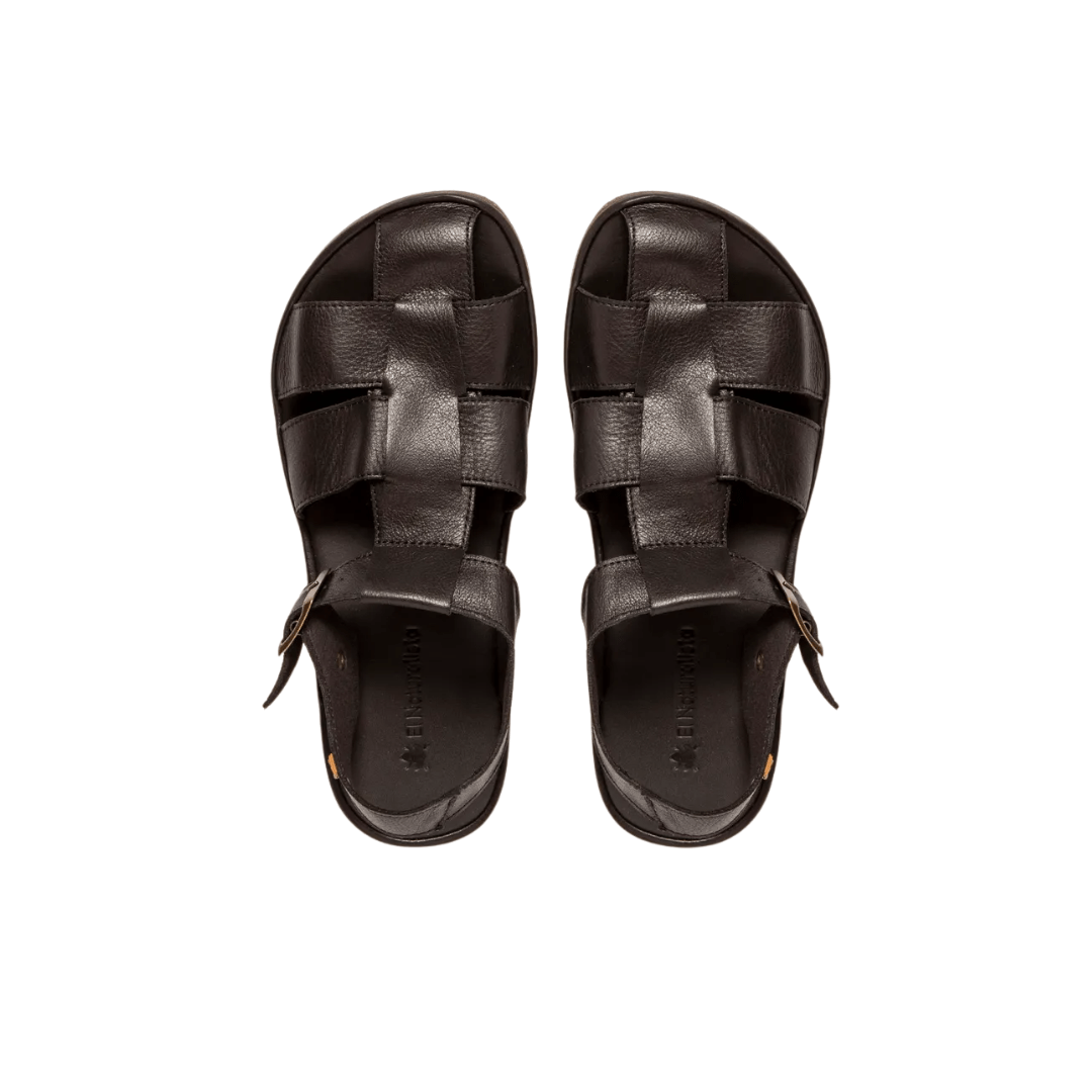 Sandalia cangrejera barefoot adulto negra el naturalista