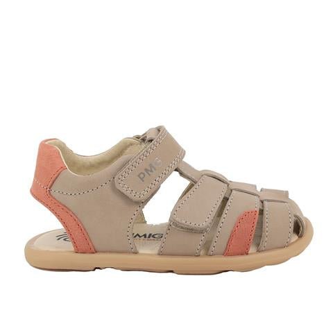SANDALIA CANGREJERA BAREFOOT INFANTIL SANDALO THIN 1416522 PIEL MARRÓN - PRIMIGI - GARÓS