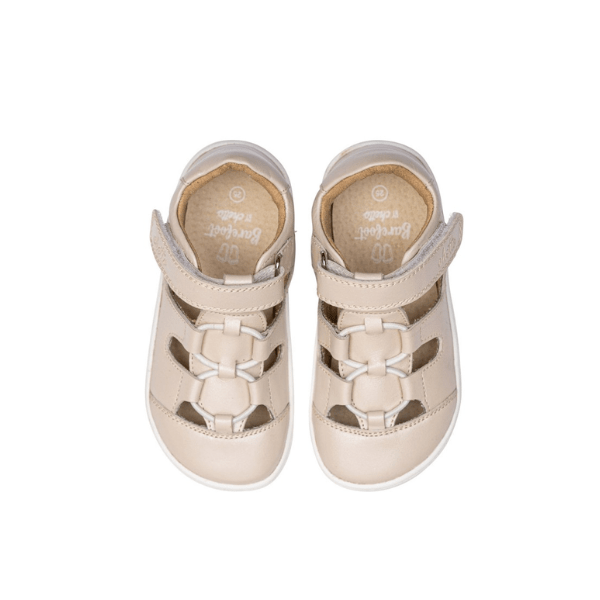 SANDALIA CERRADA BAREFOOT BEIGE - CHETTO - GARÓS