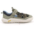 SANDALIA DEPORTIVA BAREFOOT CON SUELA VIBRAM 1421322 PIEL SALVIA - PRIMIGI - GARÓS