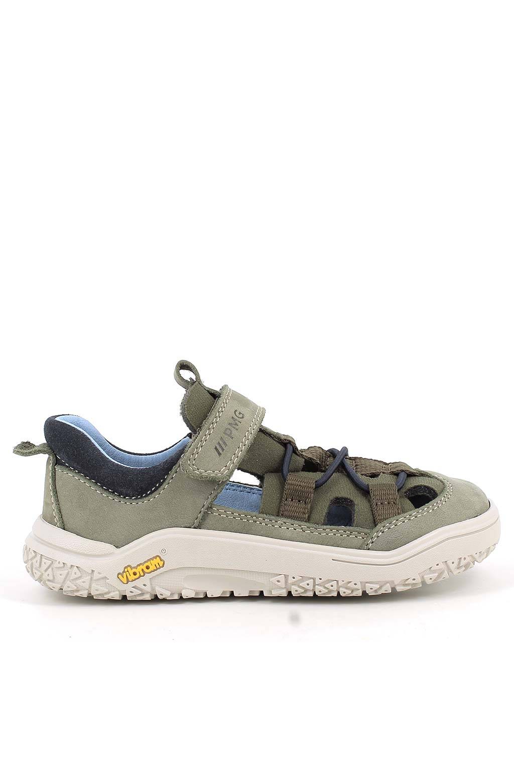 SANDALIA DEPORTIVA RESPETUOSA INFANTIL CON SUELA VIBRAM 1421322 PIEL SALVIA - PRIMIGI