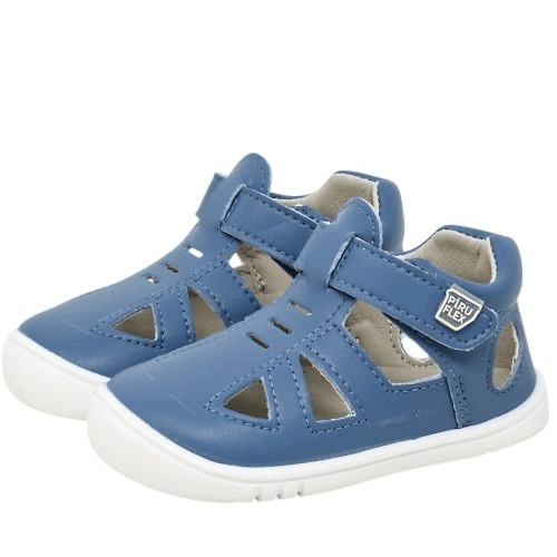 SANDALIA INFANTIL RESPETUOSA PF3009 - 4 PIEL MICRO AZUL - PIRUFLEX - GARÓS