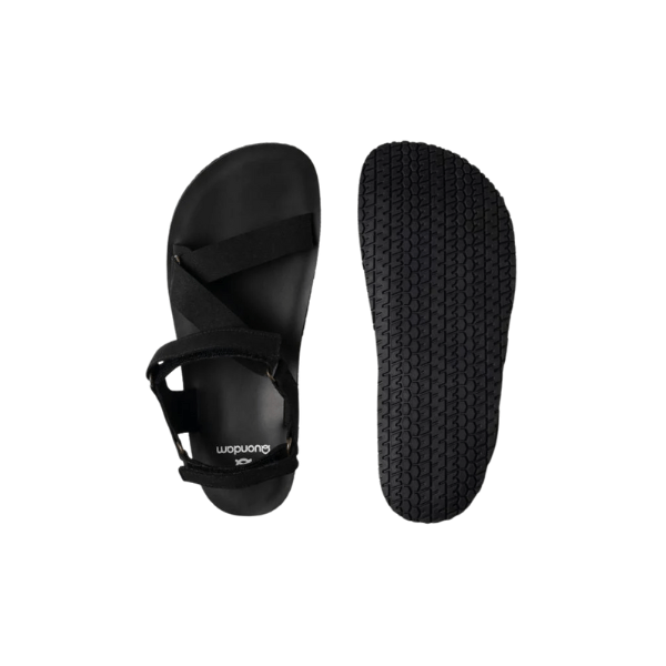 SANDALIA MINIMALISTA ADULTO QUONDAM ORIGAMI NEGRO - GARÓS