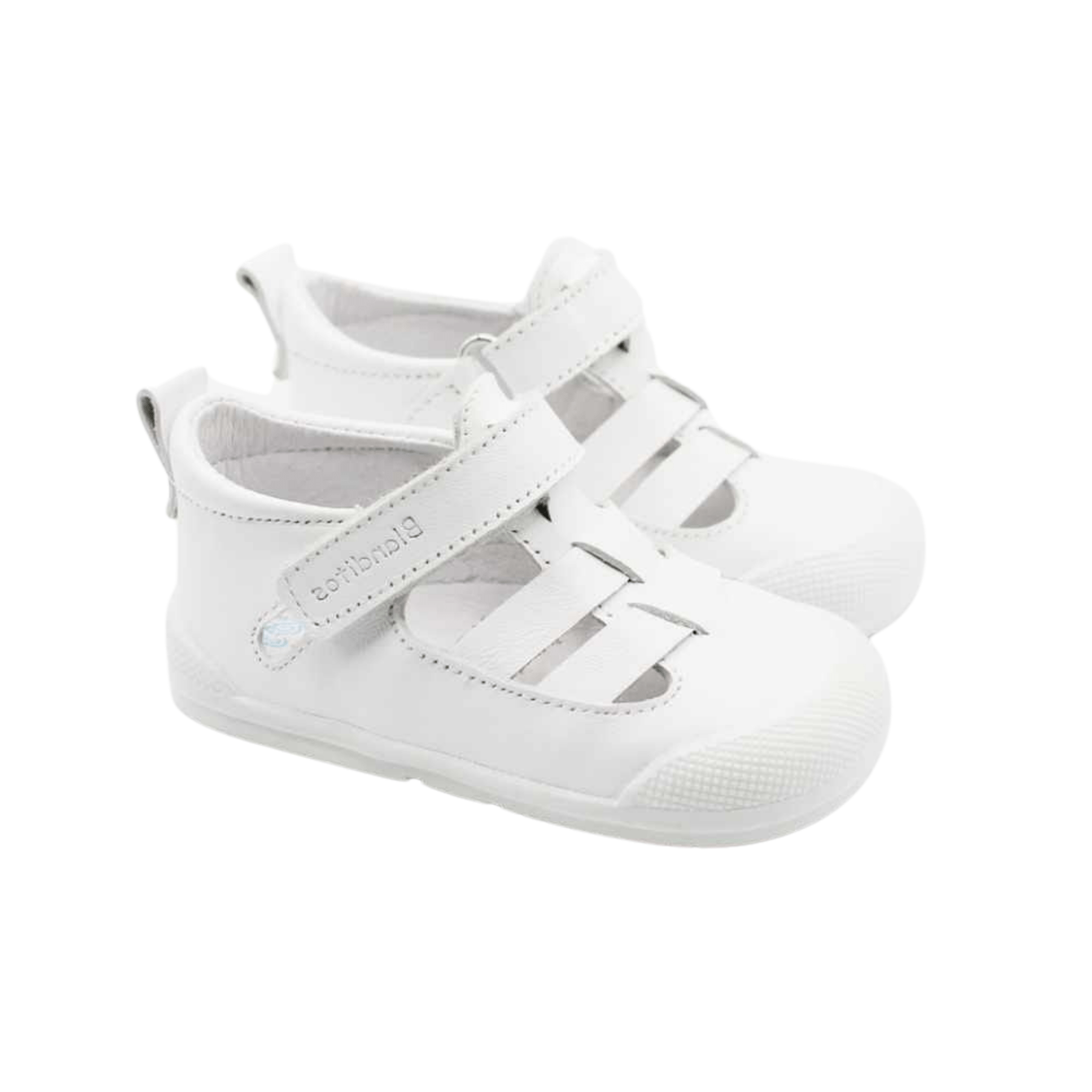 sandalia respetuosa infantil mar blanditos by crio’s blanca - garós