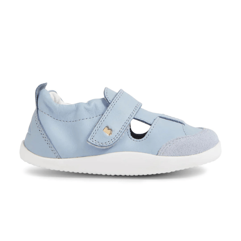 SANDALIA RESPETUOSA PIEL PRIMEROS PASOS BOBUX BEAU XPLORER AZUL SKYWAY - GARÓS