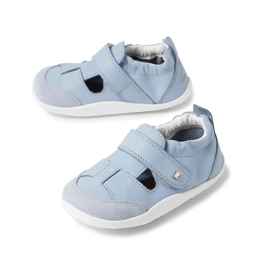 SANDALIA RESPETUOSA PIEL PRIMEROS PASOS BOBUX BEAU XPLORER AZUL SKYWAY - GARÓS
