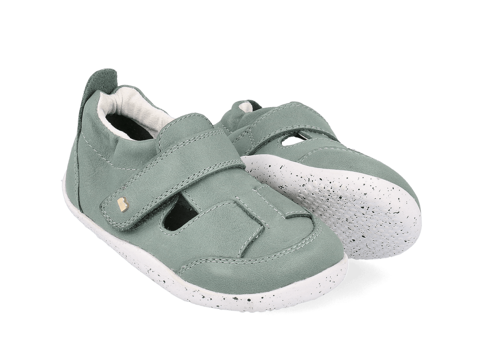 SANDALIA RESPETUOSA PIEL PRIMEROS PASOS BOBUX BEAU XPLORER VERDE SAGE - GARÓS