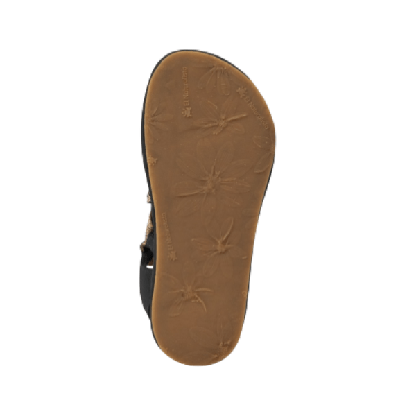 SANDALIA TIRAS MUJER BAREFOOT NEGRA N5685 - EL NATURALISTA - GARÓS