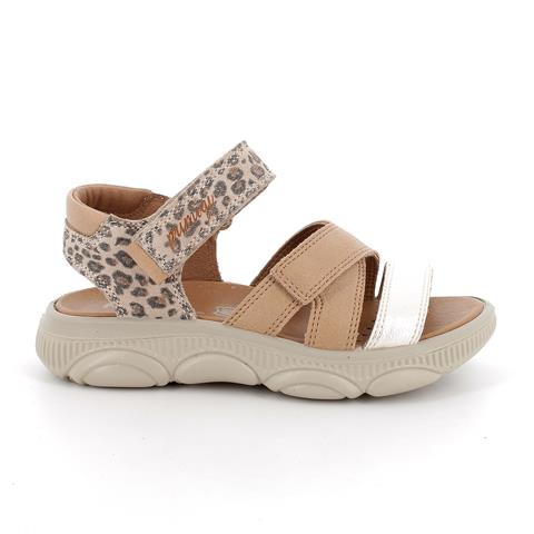 SANDALIA TRANSICIÓN MUJER ALICE 1390411 MARRÓN Y LEOPARDO - PRIMIGI - GARÓS