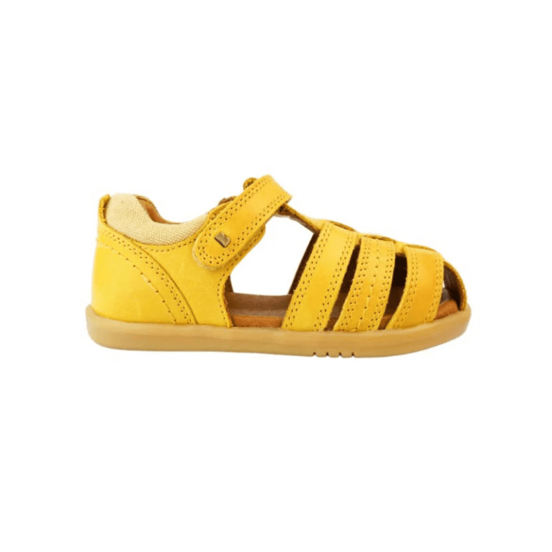 SANDALIAS BAREFOOT BOBUX ROAM PIEL AMARILLO - GARÓS
