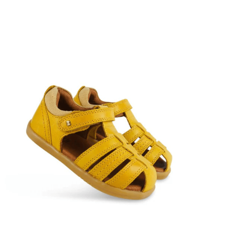 SANDALIAS BAREFOOT BOBUX ROAM PIEL AMARILLO - GARÓS