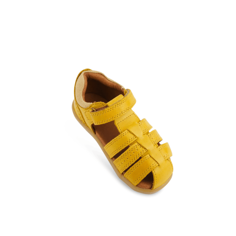 SANDALIAS BAREFOOT BOBUX ROAM PIEL AMARILLO - GARÓS