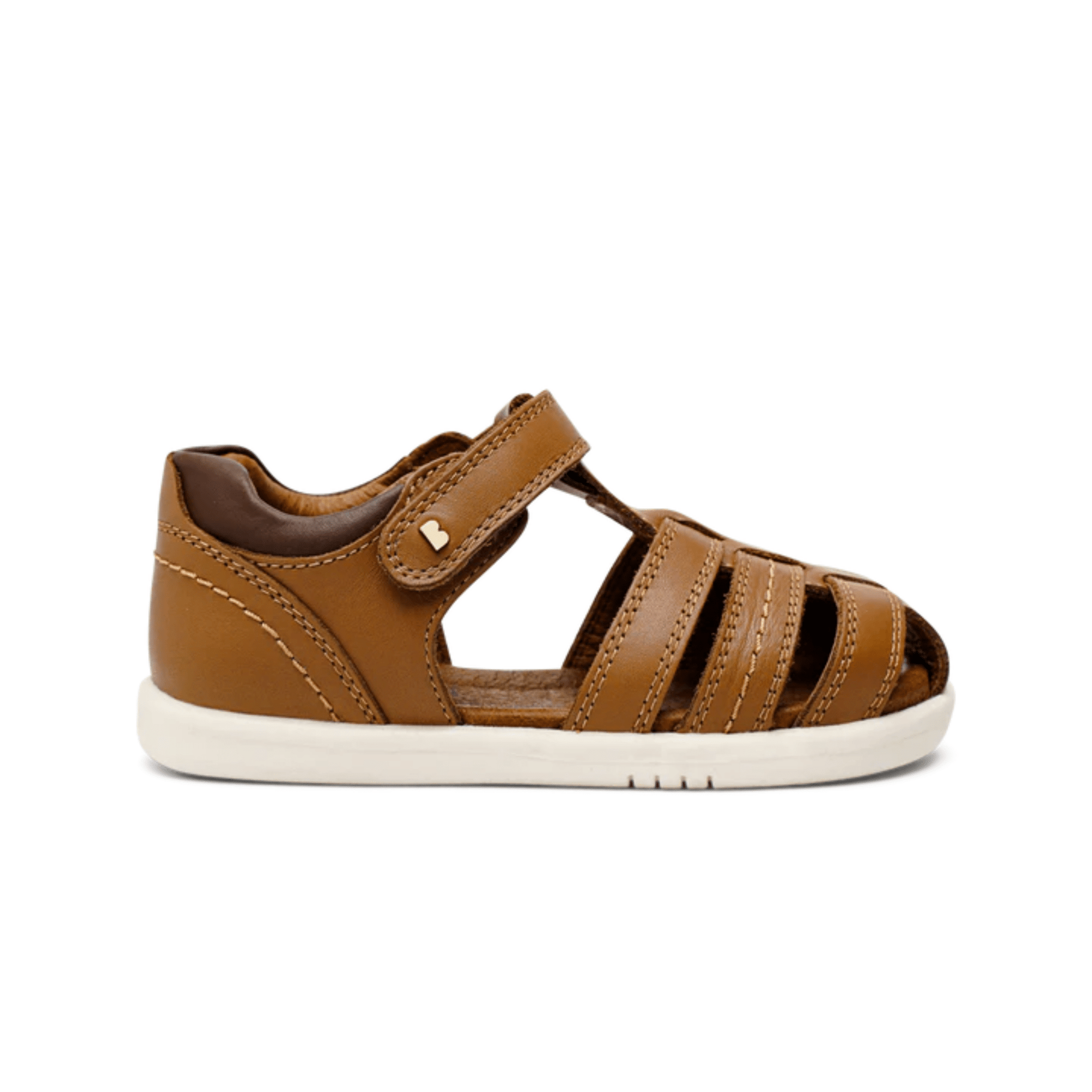 sandalias barefoot bobux roam piel marrón - garós