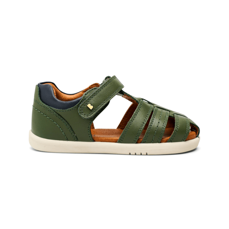 SANDALIAS BAREFOOT BOBUX ROAM PIEL VERDE - GARÓS
