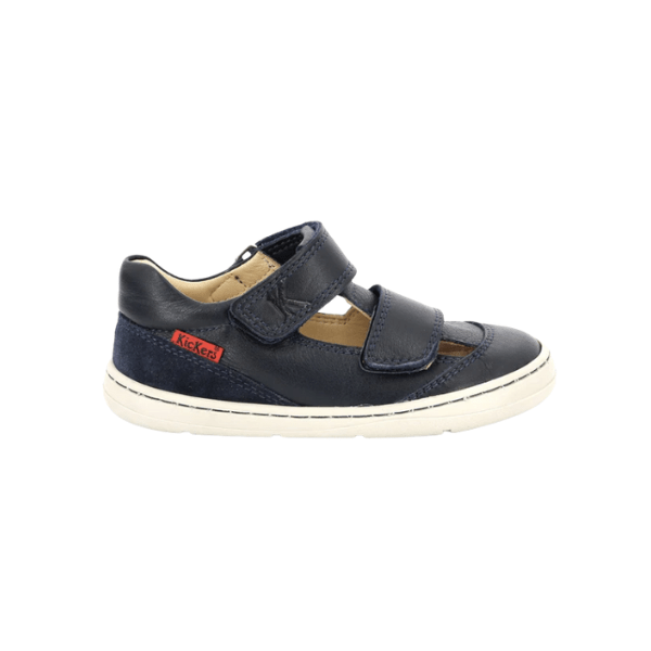 SANDALIAS BAREFOOT KICKERS KICKBLOOM PIEL AZUL - GARÓS