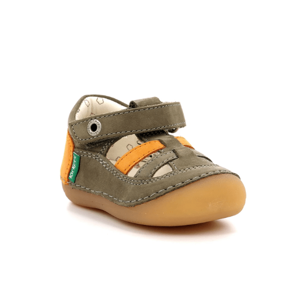 SANDALIAS RESPETUOSAS KICKERS SUSHY PIEL KAKI - GARÓS