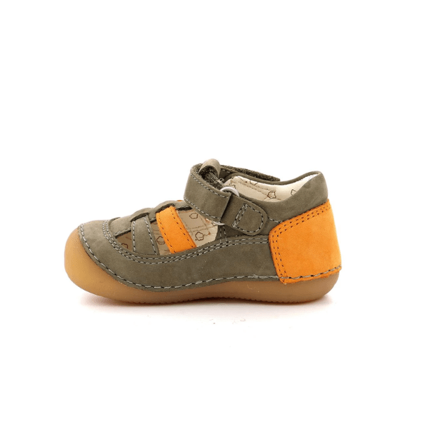 SANDALIAS RESPETUOSAS KICKERS SUSHY PIEL KAKI - GARÓS