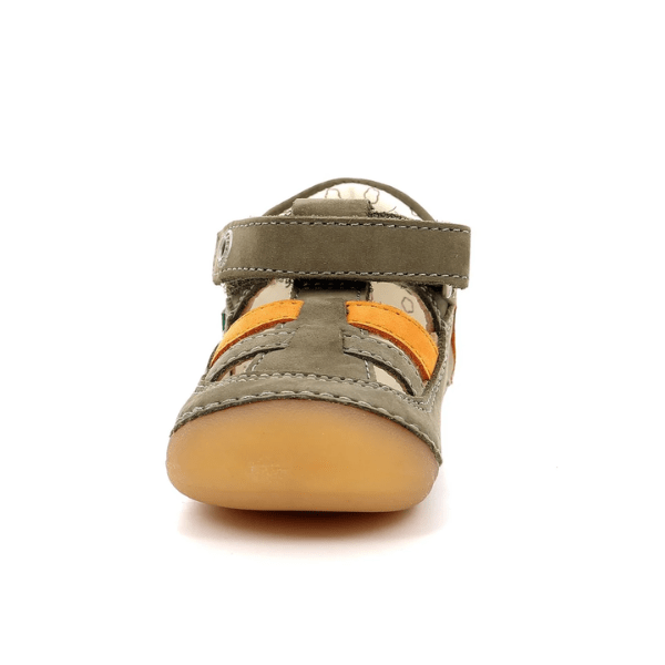 SANDALIAS RESPETUOSAS KICKERS SUSHY PIEL KAKI - GARÓS