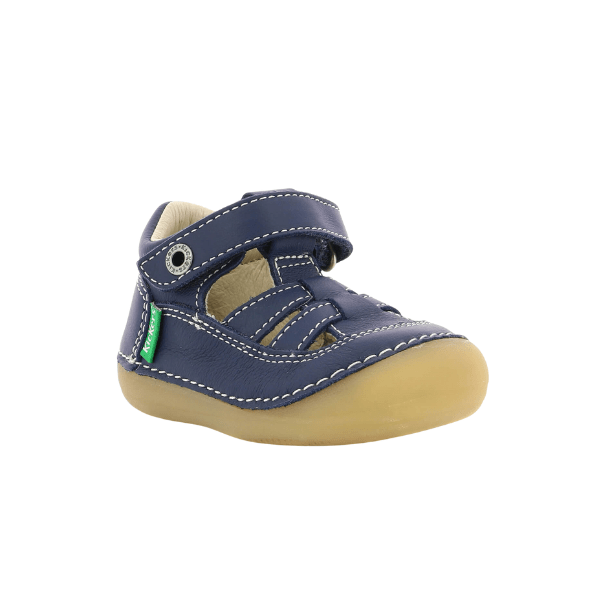SANDALIAS RESPETUOSAS SUSHY PIEL AZUL - KICKERS - GARÓS