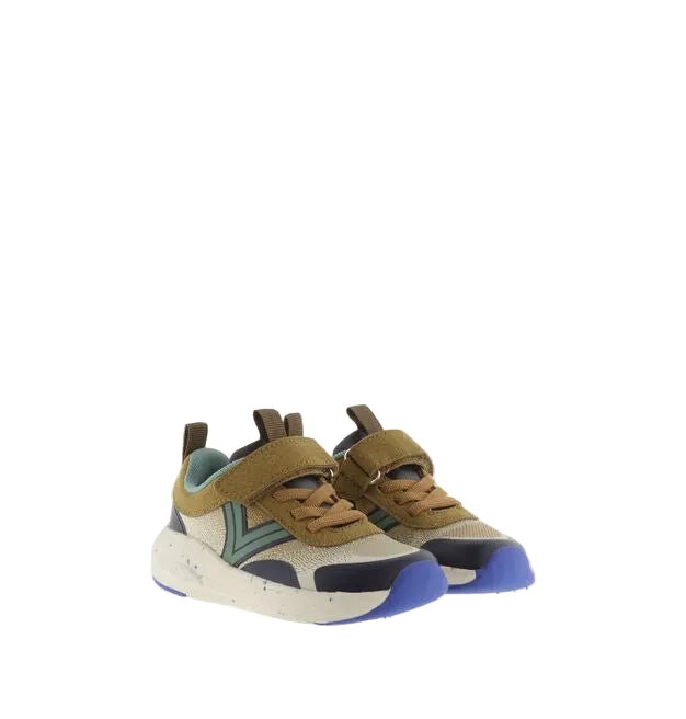 ZAPATILLA DEPORTIVA BAREFOOT INFANTIL KAI MESH TAUPE - VICTORIA - GARÓS