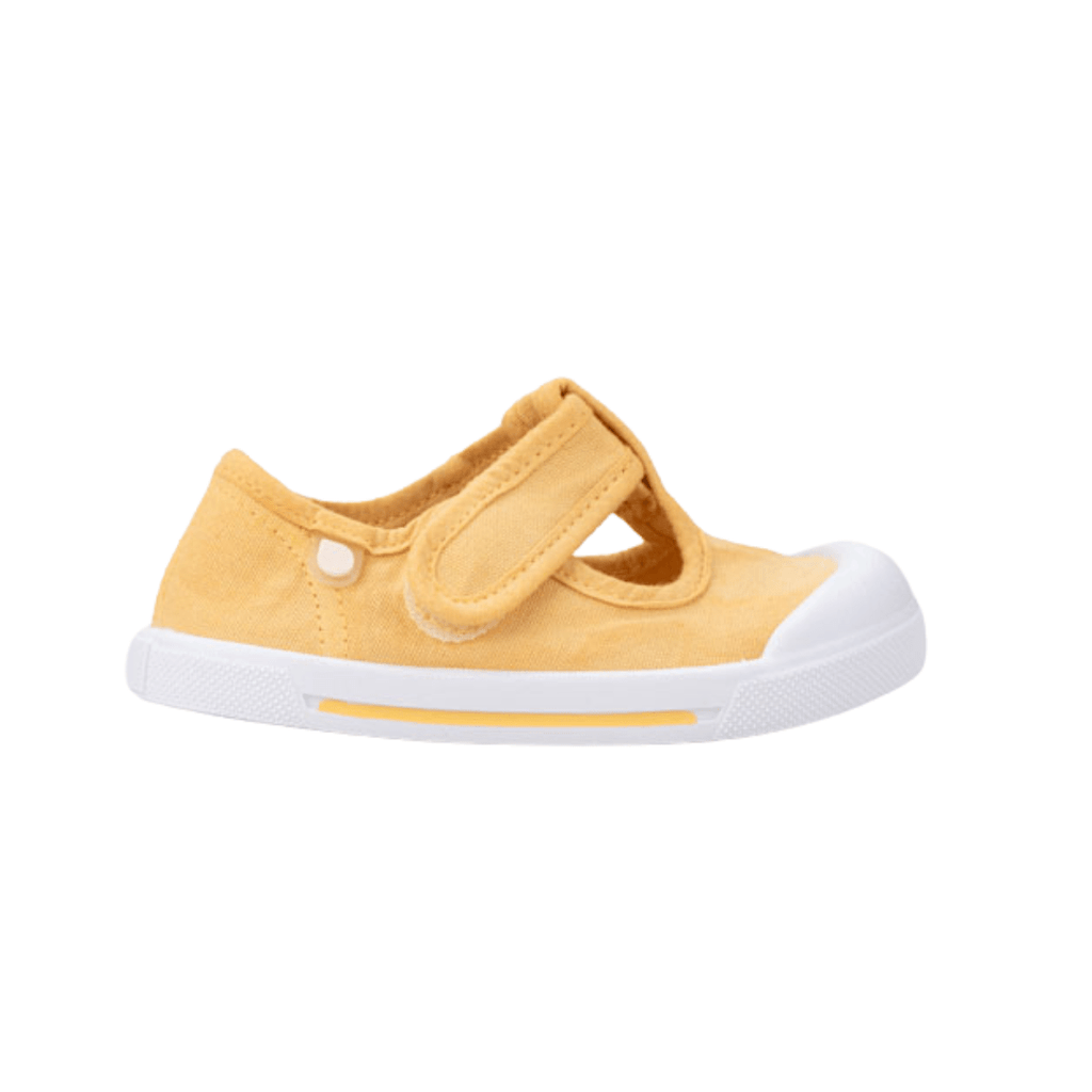 ZAPATILLA INFANTIL DE LONA RESPETUOSA PEPITO CANVAS IGOR AMARILLO - GARÓS