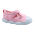 zapatilla infantil respetuosa blanditos pomelo lona rosa - garós
