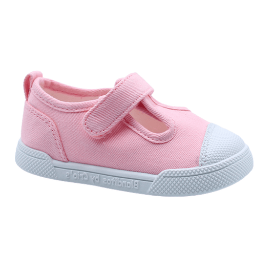 ZAPATILLA INFANTIL RESPETUOSA BLANDITOS POMELO LONA ROSA - GARÓS