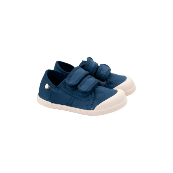 ZAPATILLA INFANTIL RESPETUOSA LONA VELCRO AZUL MARINO - IGOR - GARÓS
