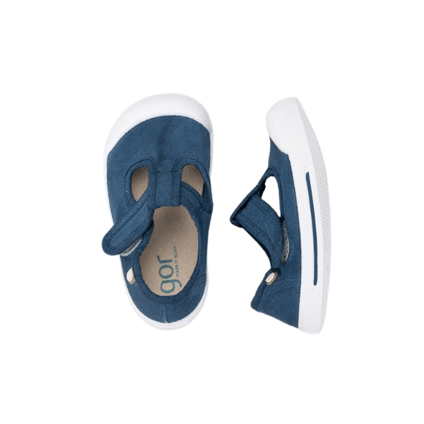 ZAPATILLA INFANTIL RESPETUOSA PEPITO CANVAS IGOR AZUL MARINO - GARÓS