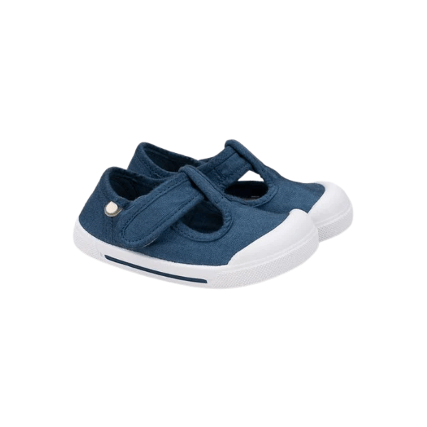 ZAPATILLA INFANTIL RESPETUOSA PEPITO CANVAS IGOR AZUL MARINO - GARÓS