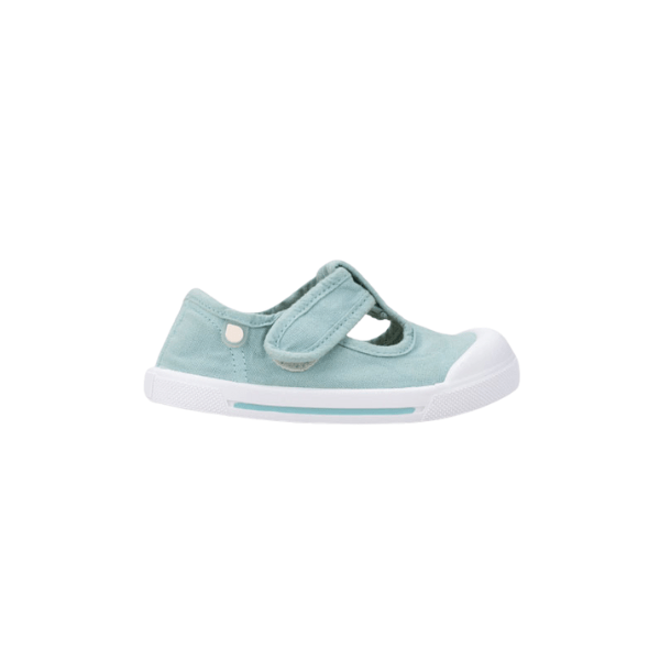 ZAPATILLA INFANTIL RESPETUOSA PEPITO CANVAS VERDE MENTA - IGOR - GARÓS