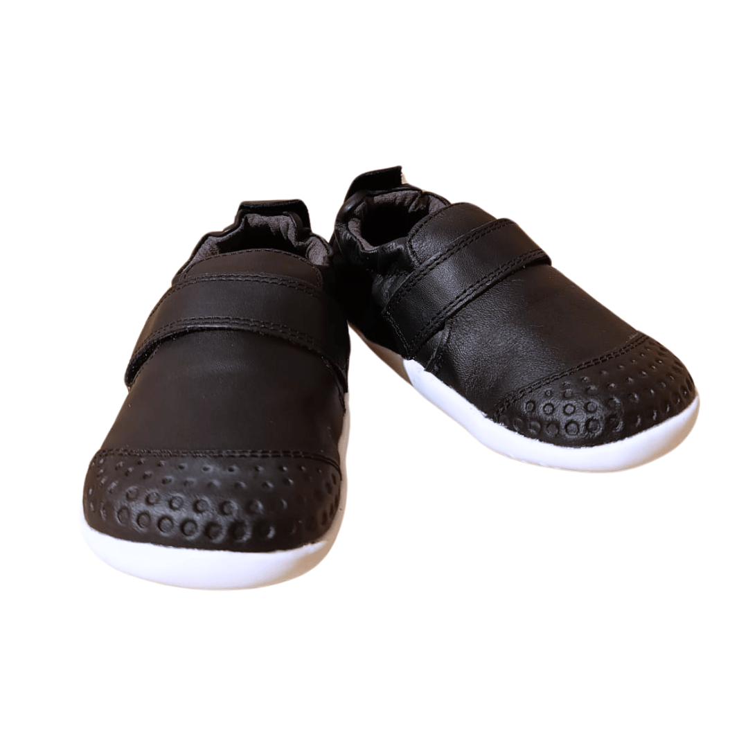 ZAPATILLA PRIMEROS PASOS RESPETUOSA BOBUX XPLORER GO PIEL NEGRO - GARÓS
