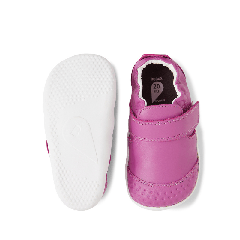 ZAPATILLA PRIMEROS PASOS RESPETUOSA XPLORER GO PIEL ORCHID - BOBUX - GARÓS